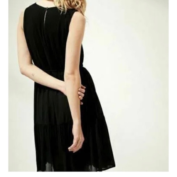 NWT Banana Republic Petite Medium White Tiered Mini Dress - Picture 4 of 14